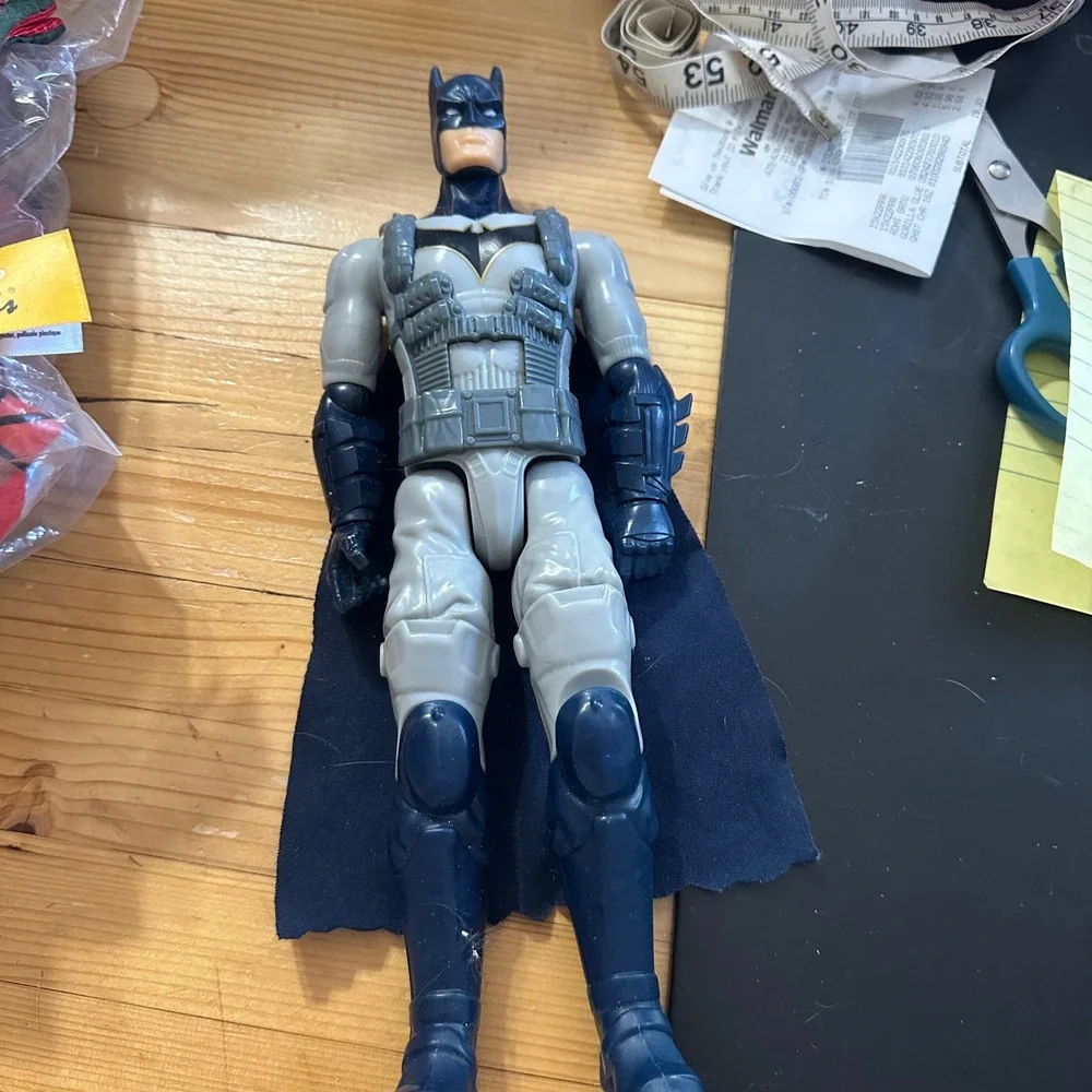 DC Comics Mattel Batman 12 inch Action Figure Grey Blue Tactical Suit FVM75 2018